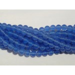 Blauwe Agaat glans bolvorm 8mm