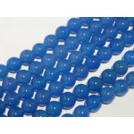 Blauwe Agaat glans bolvorm 12mm