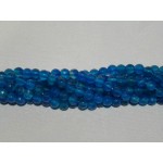 6mm blauwe Agaat streng bolvorm