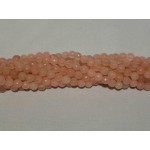 6mm roze Agaat streng bolvorm