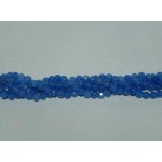 4mm blauwe Agaat streng bolvorm