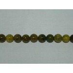 12mm groene gebarsten Agaat streng bolvorm