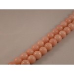 15mm Pink Opaal streng glans bolvorm